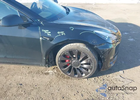 2022 Tesla Model 3 Performance Dual Motor All-Wheel Drive из США, поврежденный, VIN 5YJ3E1EC4NF253984